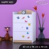 Komoda Happy K03 - sloník (Barva bílá)