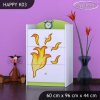 Komoda Happy K03 - drak (Barva bílá)