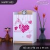 Komoda Happy K03 - padající srdce (Barva bílá)