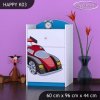 Komoda Happy K03 - super bolid (Barva bílá)
