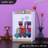 Komoda Happy K03 - super lokomotiva (Barva bílá)