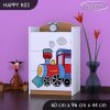 Komoda Happy K03 - super lokomotiva (Barva bílá)
