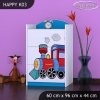 Komoda Happy K03 - super lokomotiva (Barva bílá)