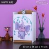 Komoda Happy K03 - stříkající sloník (Barva bílá)