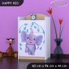 Komoda Happy K03 - stříkající sloník (Barva bílá)