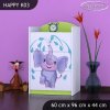 Komoda Happy K03 - stříkající sloník (Barva bílá)