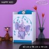 Komoda Happy K03 - stříkající sloník (Barva bílá)