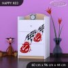 Komoda Happy K03 - závod F1 (Barva bílá)