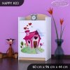 Komoda Happy K03 - začarovaný domeček (Barva bílá)