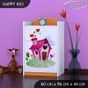Komoda Happy K03 - začarovaný domeček (Barva bílá)
