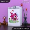 Komoda Happy K03 - začarovaný domeček (Barva bílá)