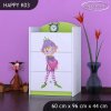 Komoda Happy K03 - zamilovaný skřítek (Barva bílá)