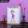 Komoda Happy K03 - zamilovaný skřítek (Barva bílá)