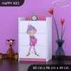 Komoda Happy K03 - zamilovaný skřítek (Barva bílá)