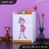 Komoda Happy K03 - zamilovaný skřítek (Barva bílá)