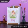 Komoda Happy K03 - zelená čarodějka (Barva bílá)