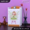 Komoda Happy K03 - zelená čarodějka (Barva bílá)
