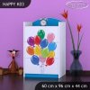 Komoda Happy K03 - zelené auto s balónky (Barva bílá)