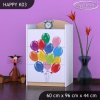 Komoda Happy K03 - zelené auto s balónky (Barva bílá)