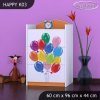 Komoda Happy K03 - zelené auto s balónky (Barva bílá)