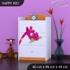 Komoda Happy K03 - žirafa (Barva bílá)