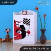 Komoda Happy K04 - auto s vlajkou (Barva bílá)