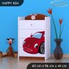 Komoda Happy K04 - pohádkové auto (Barva bílá)