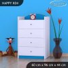 Komoda Happy K04 - bez motivu (Barva bílá)