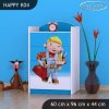 Komoda Happy K04 - bořek stavitel (Barva bílá)