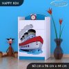 Komoda Happy K04 - velká loď (Barva bílá)