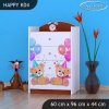Komoda Happy K04 - medvídci s balónky (Barva bílá)
