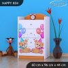 Komoda Happy K04 - medvídci s balónky (Barva bílá)