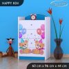 Komoda Happy K04 - medvídci s balónky (Barva bílá)