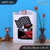 Komoda Happy K04 - ferrari (Barva bílá)