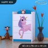 Komoda Happy K04 - jednorožec (Barva bílá)