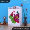 Komoda Happy K04 - barevný želvík (Barva bílá)