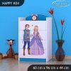 Komoda Happy K04 -  princ a princezna (Barva bílá)