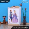 Komoda Happy K04 -  princ a princezna (Barva bílá)