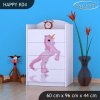 Komoda Happy K04 -  princezna a jednorožec (Barva bílá)