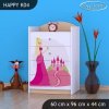 Komoda Happy K04 -  princezna se zámkem (Barva bílá)