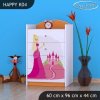 Komoda Happy K04 -  princezna se zámkem (Barva bílá)