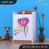 Komoda Happy K04 -  pejsek a srdce (Barva bílá)
