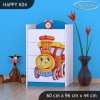 Komoda Happy K04 - lokomotiva (Barva bílá)