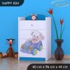 Komoda Happy K04 - medvídek v autě (Barva bílá)