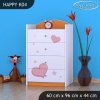 Komoda Happy K04 - medvídek se srdcem (Barva bílá)