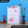 Komoda Happy K04 - medvídek se srdcem (Barva bílá)