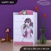 Komoda Happy K04 - monster toralei (Barva bílá)