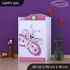 Komoda Happy K04 - motýlek (Barva bílá)