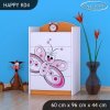Komoda Happy K04 - motýlek (Barva bílá)