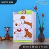 Komoda Happy K04 - pejsek a kočička (Barva bílá)